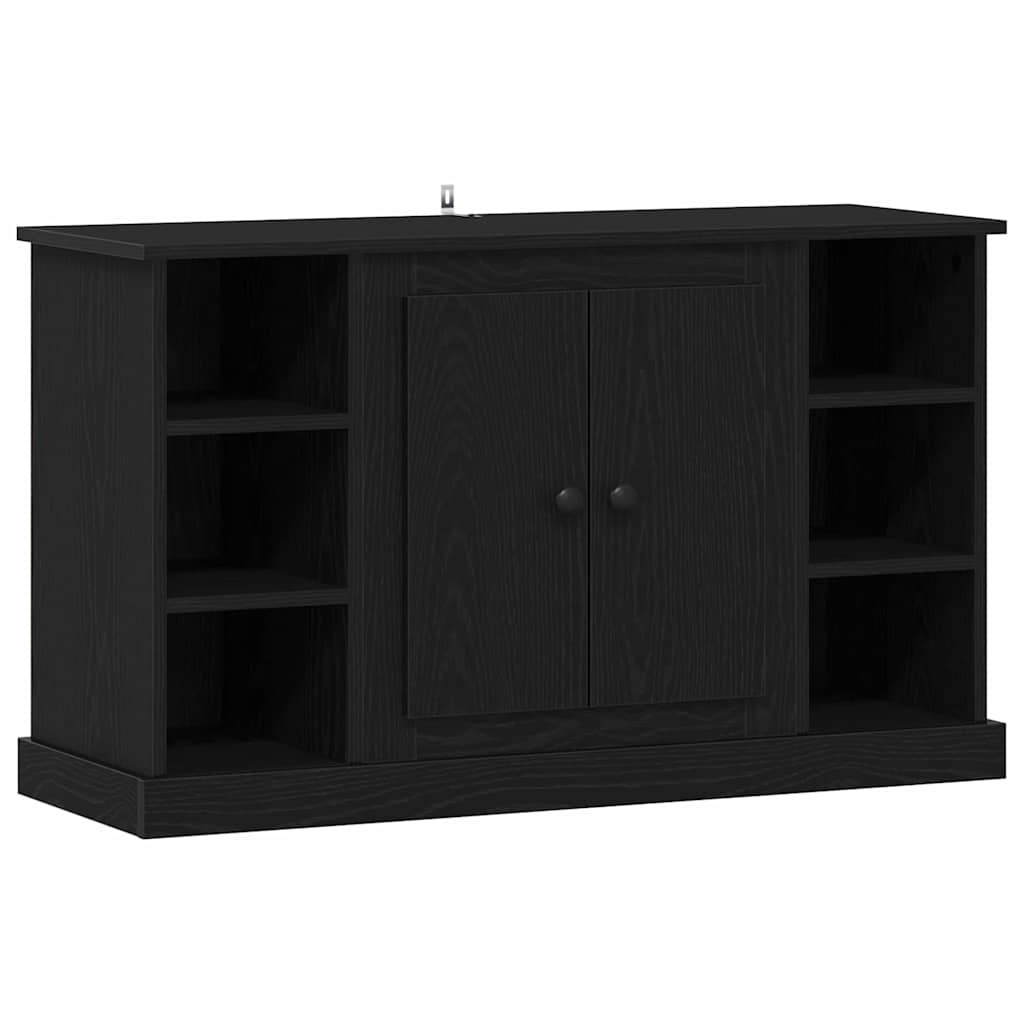 Sideboard Schwarz Eichen-Optik 100 x 35,5 x 60 cm Holzwerkstoff