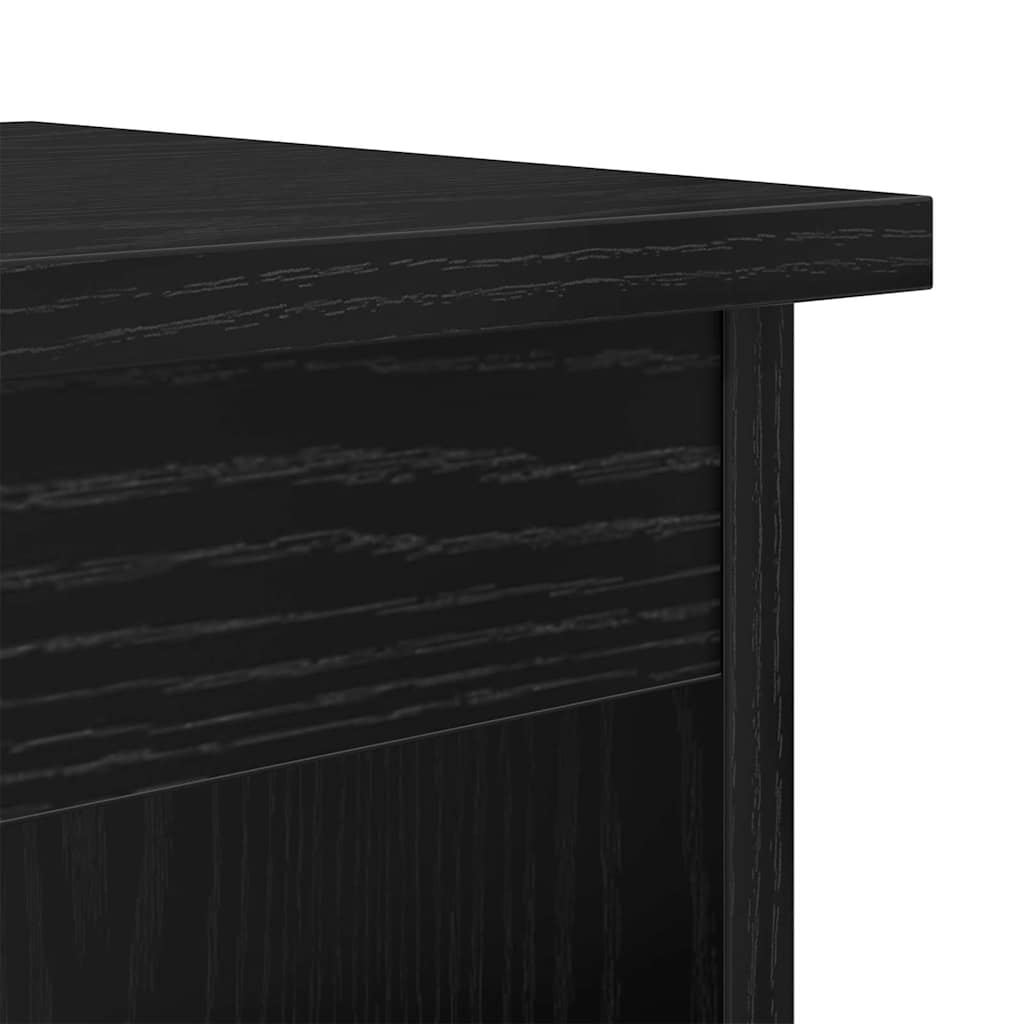 vidaXL Couchtisch 3 pcs Schwarz Eichen-Optik Holzwerkstoff