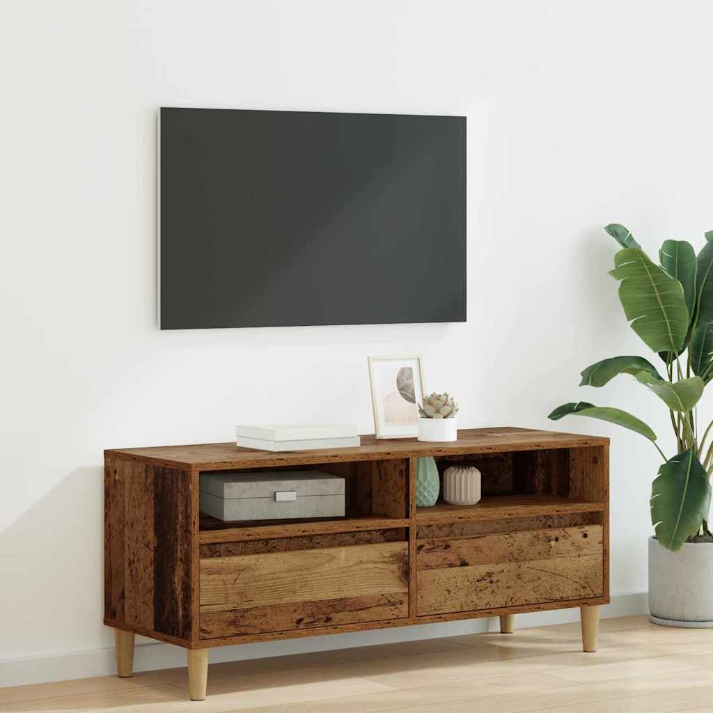Meuble TV vidaXL en bois de récupération 100 x 34,5 x 44,5 cm Bois d'ingénierie
