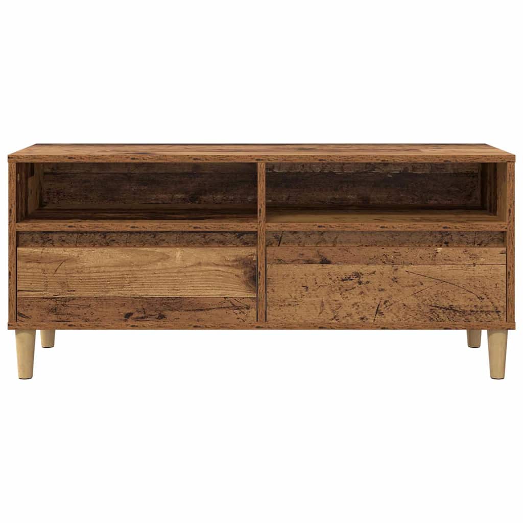 Meuble TV vidaXL en bois de récupération 100 x 34,5 x 44,5 cm Bois d'ingénierie