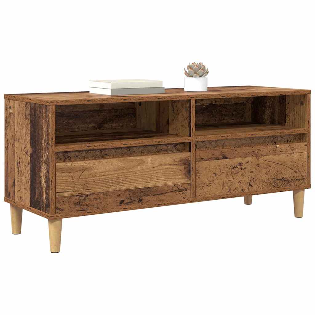 Meuble TV vidaXL en bois de récupération 100 x 34,5 x 44,5 cm Bois d'ingénierie