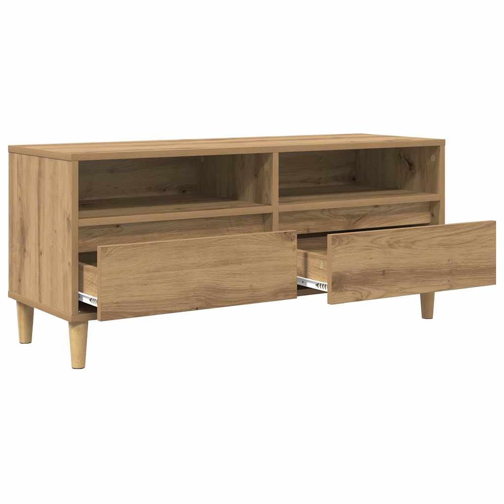 Meuble TV vidaXL Chêne Artisan 100 x 34,5 x 44,5 cm Bois d'ingénierie