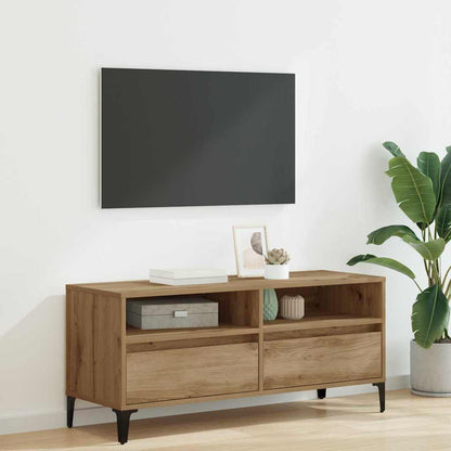 Meuble TV vidaXL avec tiroirs chêne Artisan 100 x 34,5 x 44,5 cm