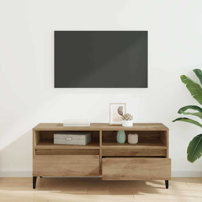 Meuble TV vidaXL avec tiroirs chêne Artisan 100 x 34,5 x 44,5 cm