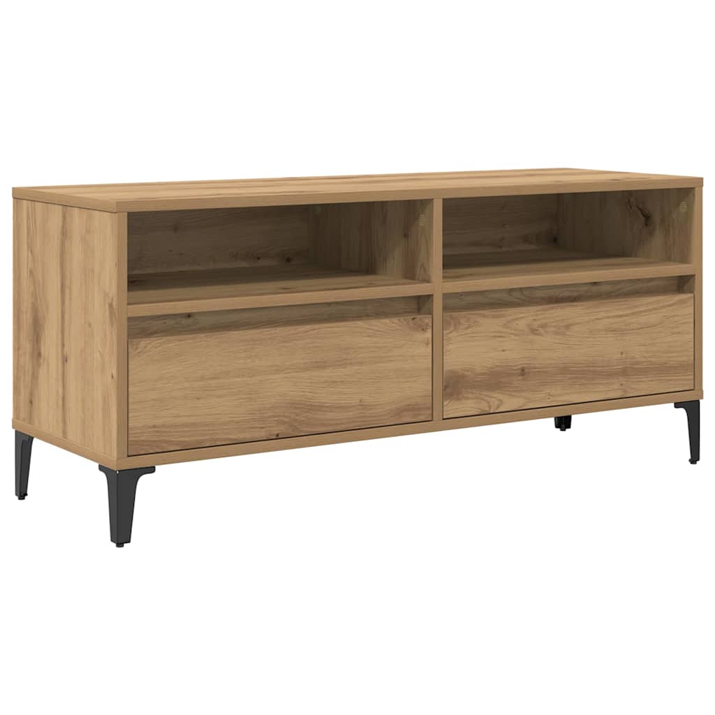 Meuble TV vidaXL avec tiroirs chêne Artisan 100 x 34,5 x 44,5 cm