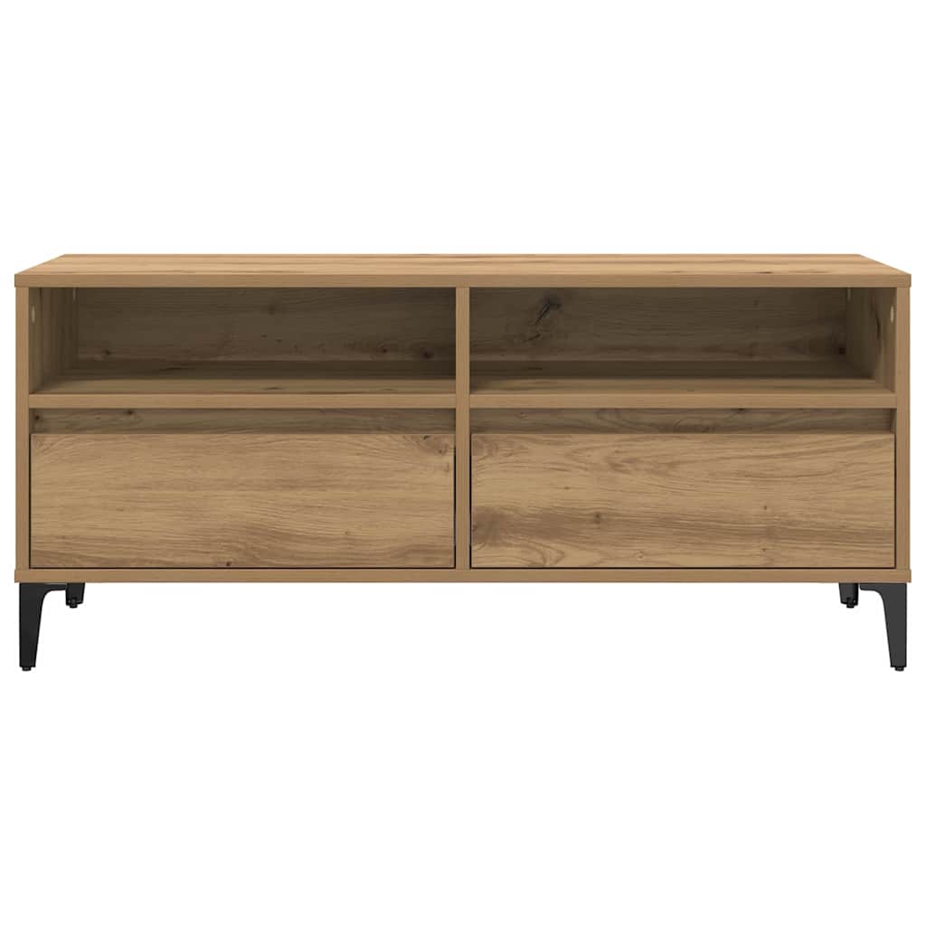 Meuble TV vidaXL avec tiroirs chêne Artisan 100 x 34,5 x 44,5 cm