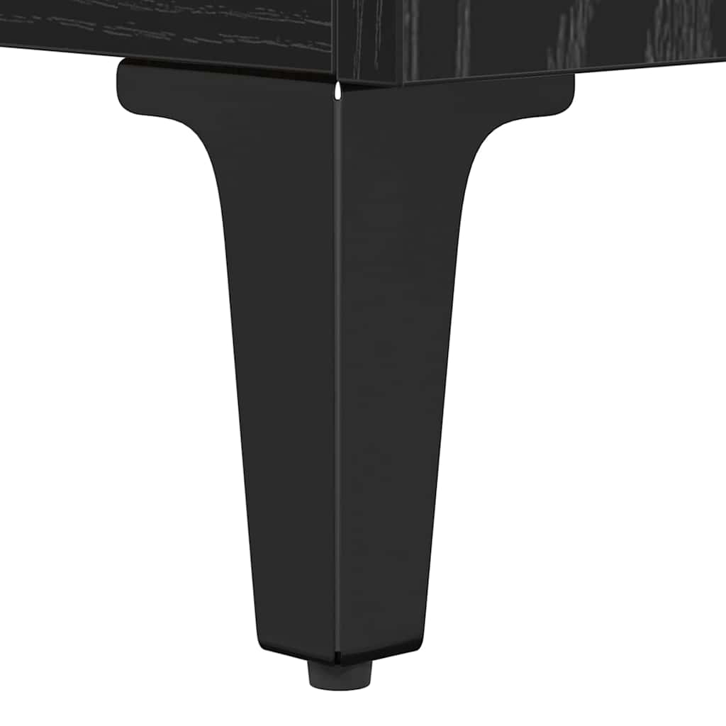 TV-Schränk Schwarz Eichen-Optik 100 x 34,5 x 44,5 cm