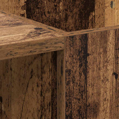 vidaXL Meuble pour disques vinyles en bois de récupération 121 x 38 x 48 cm Bois d'ingénierie