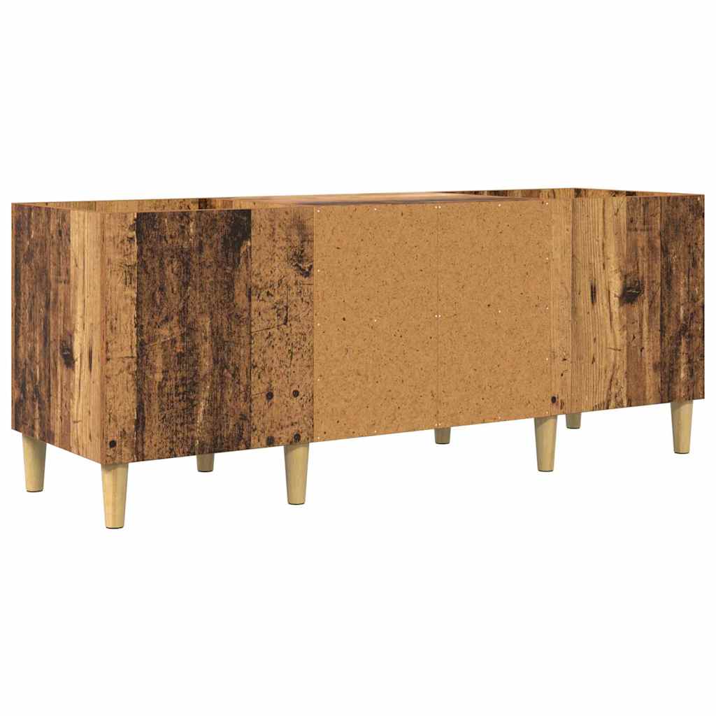 vidaXL Meuble pour disques vinyles en bois de récupération 121 x 38 x 48 cm Bois d'ingénierie