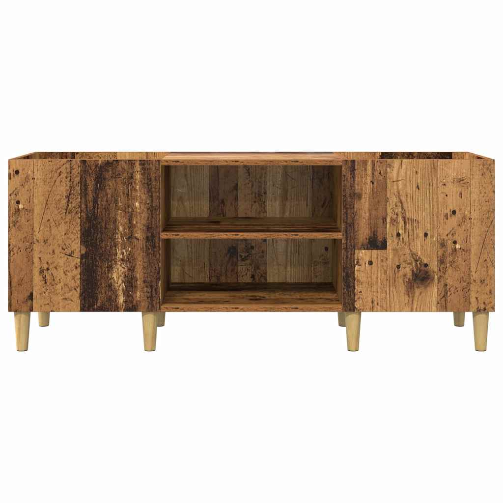 vidaXL Meuble pour disques vinyles en bois de récupération 121 x 38 x 48 cm Bois d'ingénierie