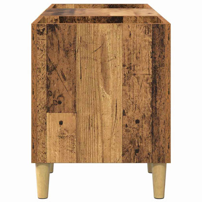 vidaXL Meuble pour disques vinyles en bois de récupération 121 x 38 x 48 cm Bois d'ingénierie