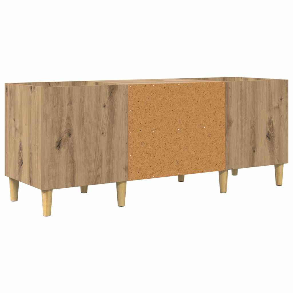 vidaXL Meuble pour disques vinyles chêne Artisan 121 x 38 x 48 cm
