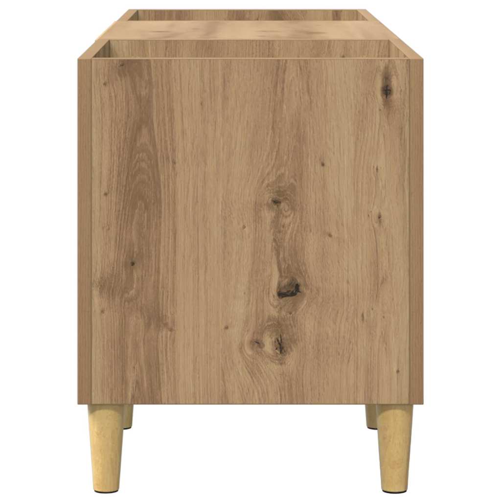 vidaXL Meuble pour disques vinyles chêne Artisan 121 x 38 x 48 cm