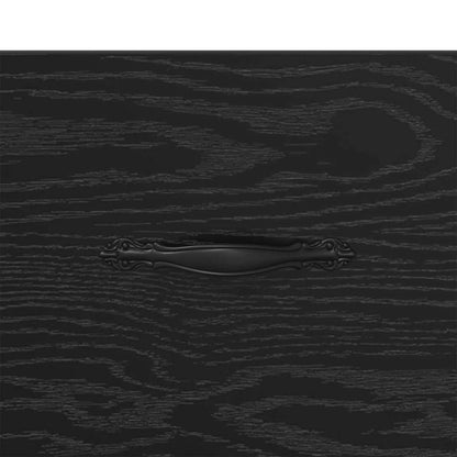 Sideboard mit Schubladen Schwarz Eichen-Optik 69,5 x 34 x 90 cm