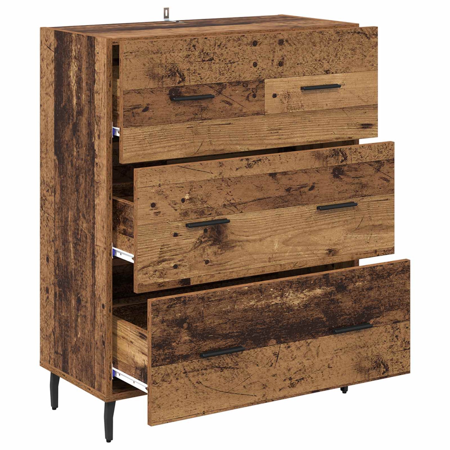vidaXL Sideboard Altholz 69,5 x 34 x 90 cm Verbundholz und Eisen