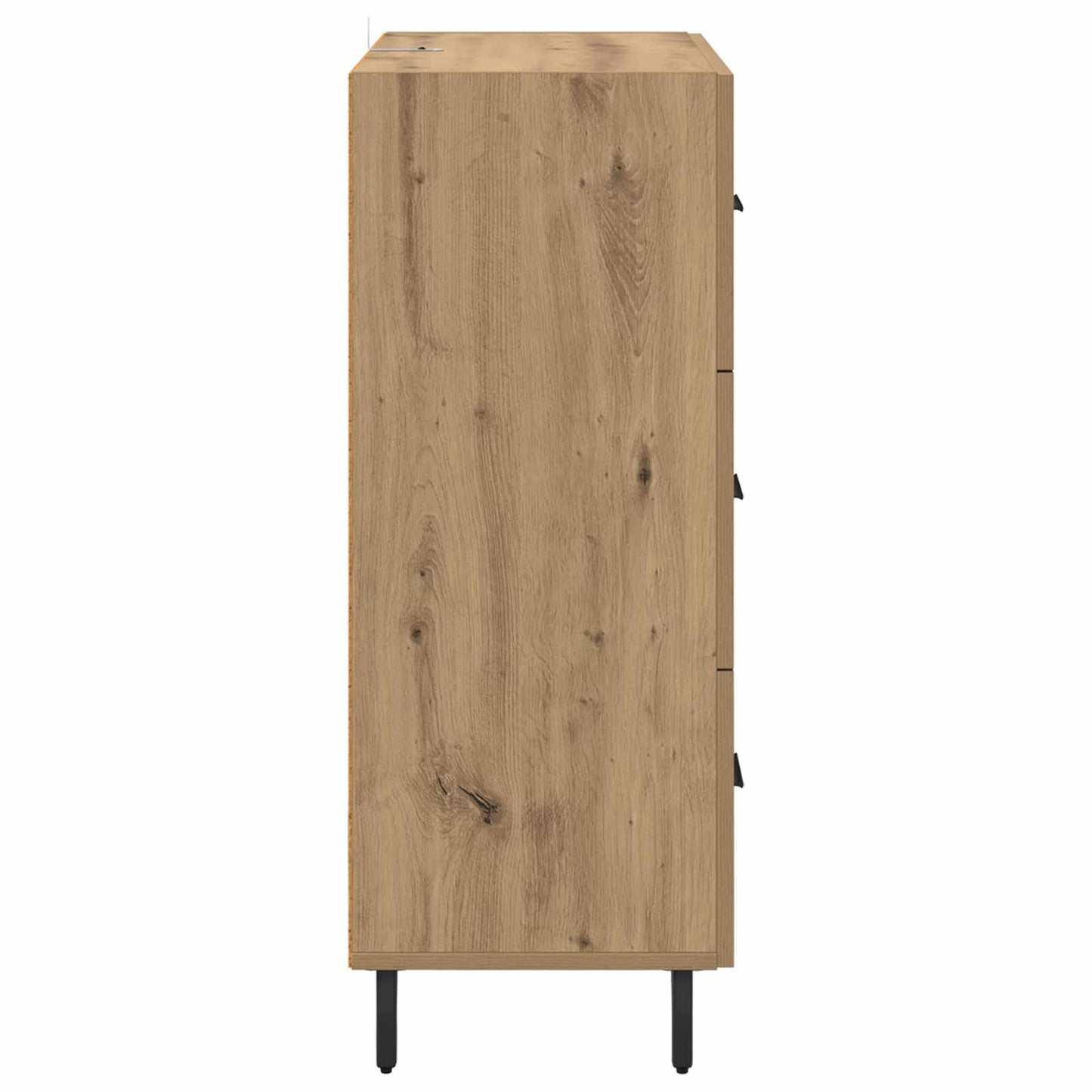 vidaXL Sideboard Artisan-Eiche 69,5 x 34 x 90 cm Verbundholz und Eisen