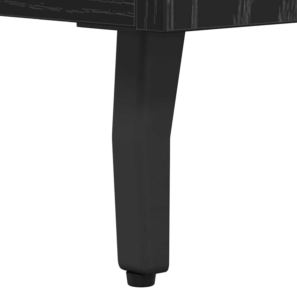 Sideboard mit Schubladen Schwarz Eichen-Optik 69,5 x 34 x 90 cm