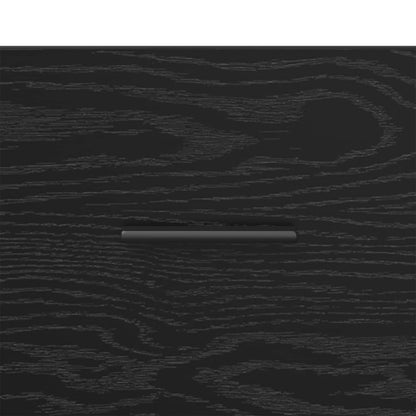 vidaXL Sideboard mit Schubladen Schwarz Eichen-Optik 69,5 x 34 x 90 cm
