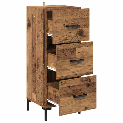 vidaXL Sideboard Altholz 34,5 x 34 x 90 cm Holzwerkstoff