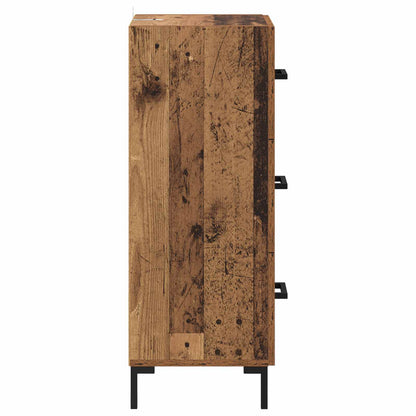 vidaXL Sideboard Altholz 34,5 x 34 x 90 cm Holzwerkstoff