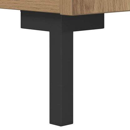 vidaXL Bahut chêne artisan 34,5 x 34 x 90 cm bois d'ingénierie