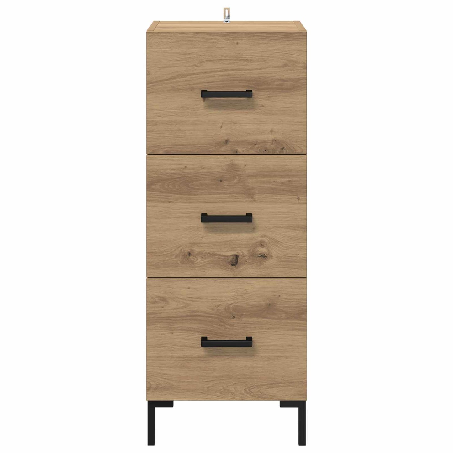 vidaXL Bahut chêne artisan 34,5 x 34 x 90 cm bois d'ingénierie
