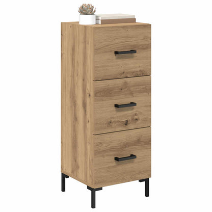 vidaXL Bahut chêne artisan 34,5 x 34 x 90 cm bois d'ingénierie