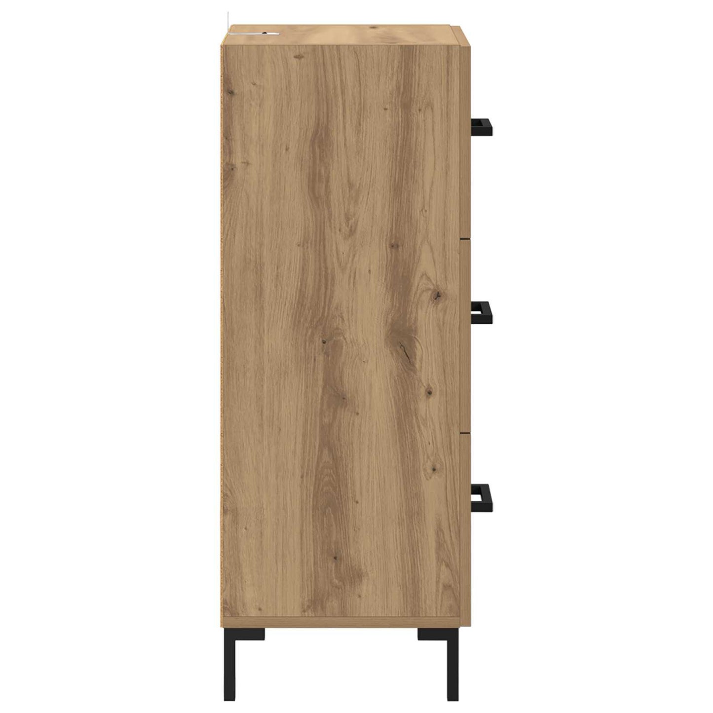 vidaXL Bahut chêne artisan 34,5 x 34 x 90 cm bois d'ingénierie