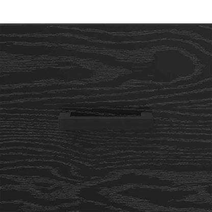 Sideboard Schwarz Eichen-Optik 34,5 x 34 x 90 cm Holzwerkstoff
