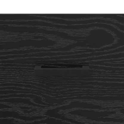 vidaXL Sideboard Schwarz Eichen-Optik 34,5 x 34 x 90 cm Holzwerkstoff