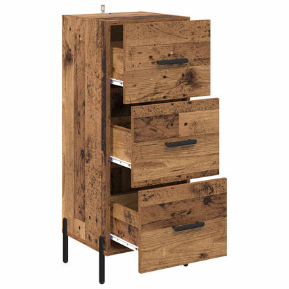 vidaXL Sideboard Altholz 34 x 34,5 x 90 cm Holzwerkstoff