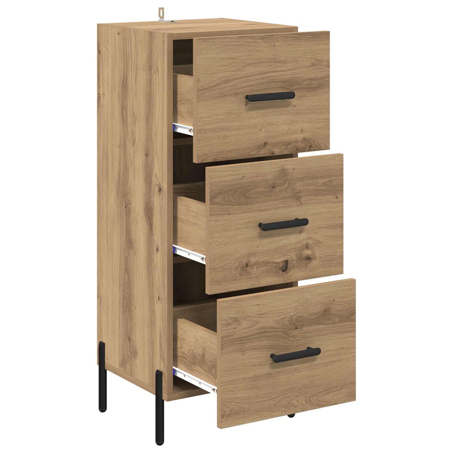 vidaXL Sideboard Artisan-Eiche 34 x 34,5 x 90 cm Holzwerkstoff