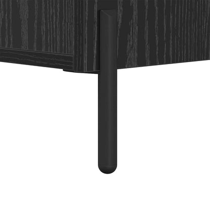 Sideboard Schwarz Eichen-Optik 34 x 34,5 x 90 cm Holzwerkstoff