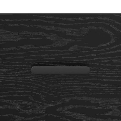 vidaXL Sideboard Schwarz Eichen-Optik 34 x 34,5 x 90 cm Holzwerkstoff
