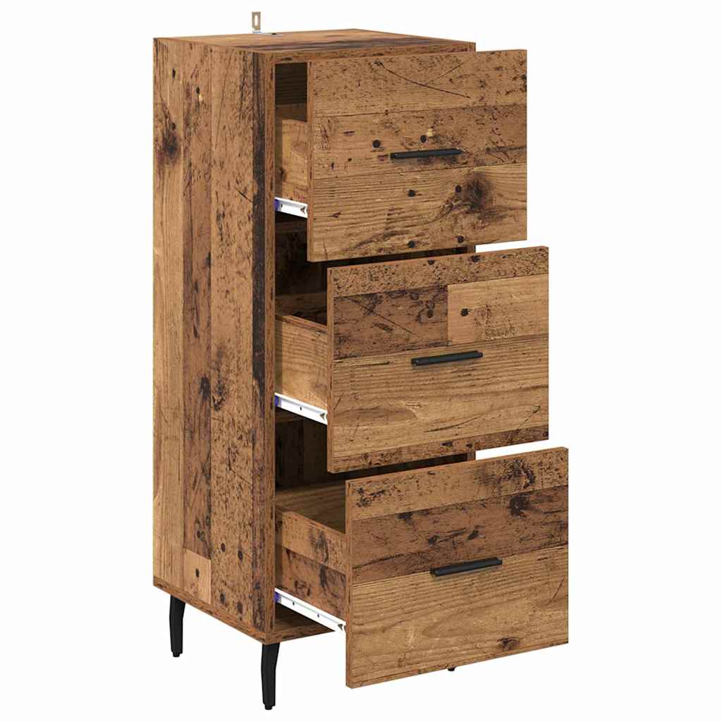 Sideboard Altholz 34 x 34,5 x 90 cm Holzwerkstoff