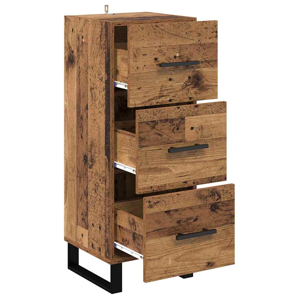 Sideboard Altholz 34,5 x 34 x 90 cm Holzwerkstoff