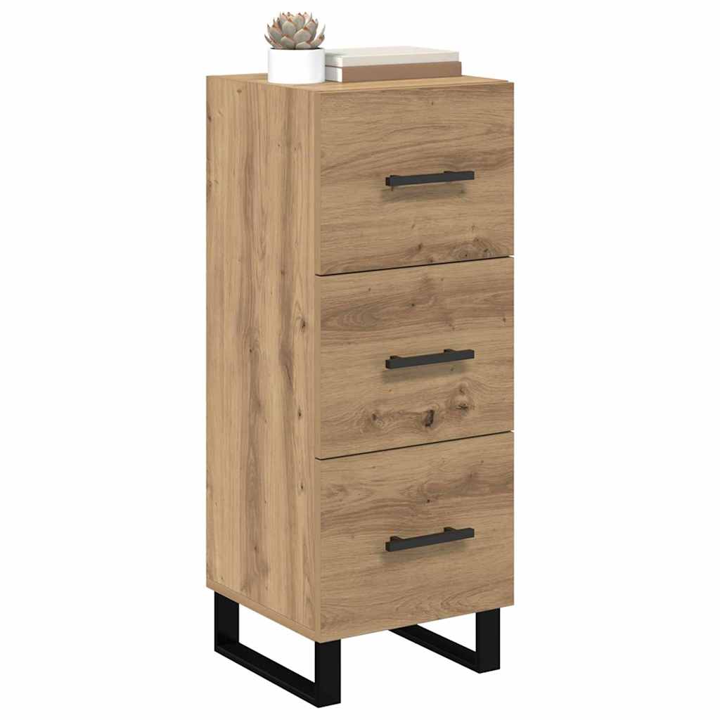 Sideboard Artisan-Eiche 34,5 x 34 x 90 cm Holzwerkstoff