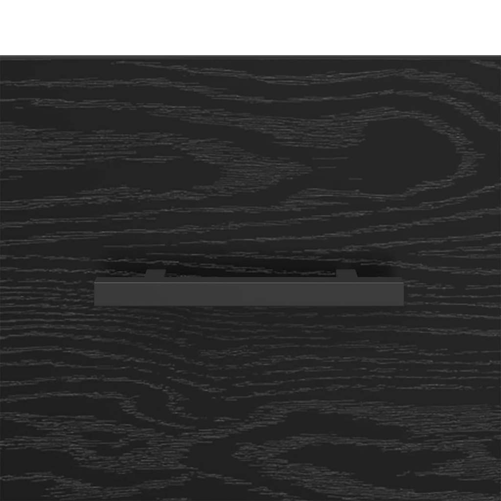 Sideboard Schwarz Eichen-Optik 34,5 x 34 x 90 cm Holzwerkstoff