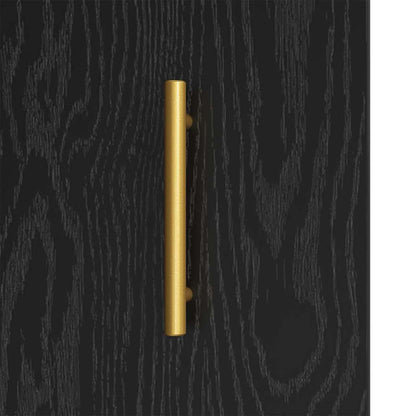 Sideboard Schwarz Eichen-Optik 34 x 34,5 x 90 cm Holzwerkstoff