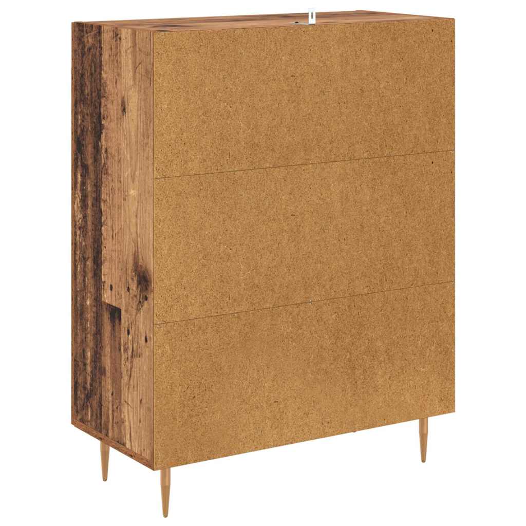 vidaXL Sideboard Altholz 69,5 x 34 x 90 cm Verbundholz und Eisen
