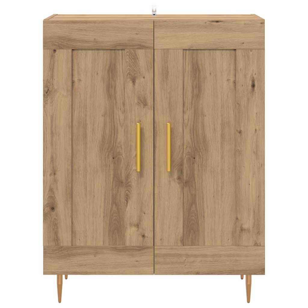 Sideboard Artisan-Eiche 69,5 x 34 x 90 cm Verbundholz und Eisen