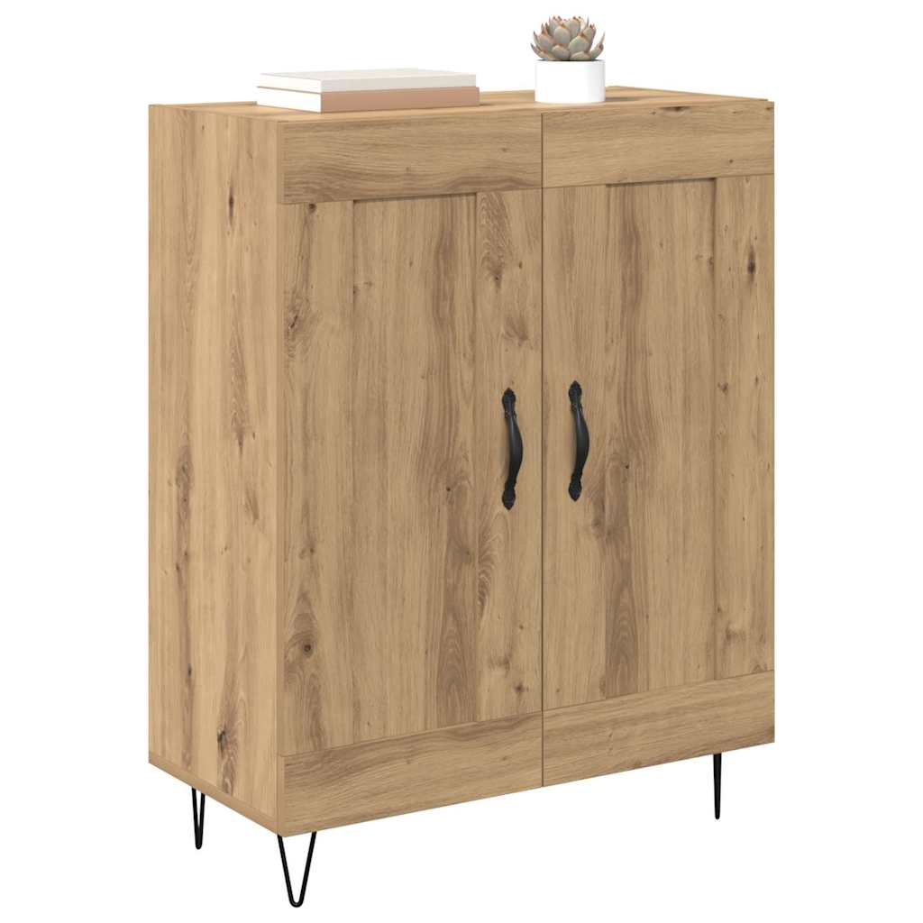Sideboard Artisan-Eiche 69,5 x 34 x 90 cm Verbundholz und Eisen