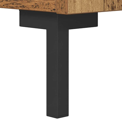 Sideboard Altholz 69,5 x 34 x 90 cm Verbundholz und Eisen