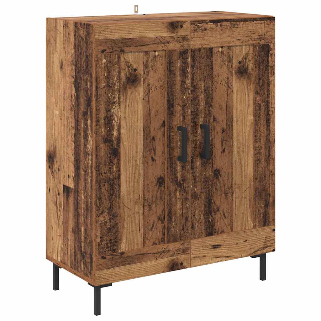 Sideboard Altholz 69,5 x 34 x 90 cm Verbundholz und Eisen