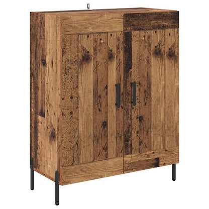 vidaXL Buffet en bois recyclé 69,5 x 34 x 90 cm Bois d'ingénierie et fer