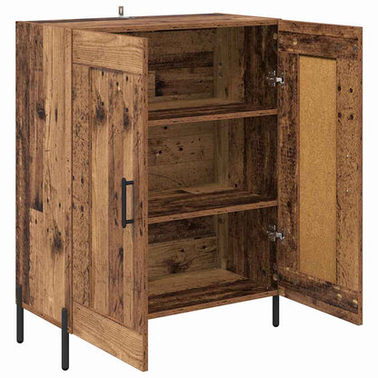 vidaXL Buffet en bois recyclé 69,5 x 34 x 90 cm Bois d'ingénierie et fer