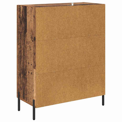 vidaXL Buffet en bois recyclé 69,5 x 34 x 90 cm Bois d'ingénierie et fer