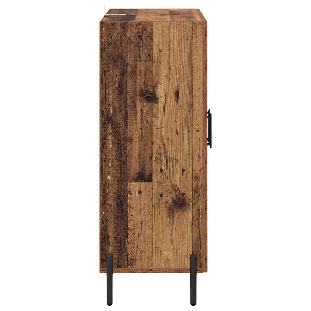 vidaXL Buffet en bois recyclé 69,5 x 34 x 90 cm Bois d'ingénierie et fer