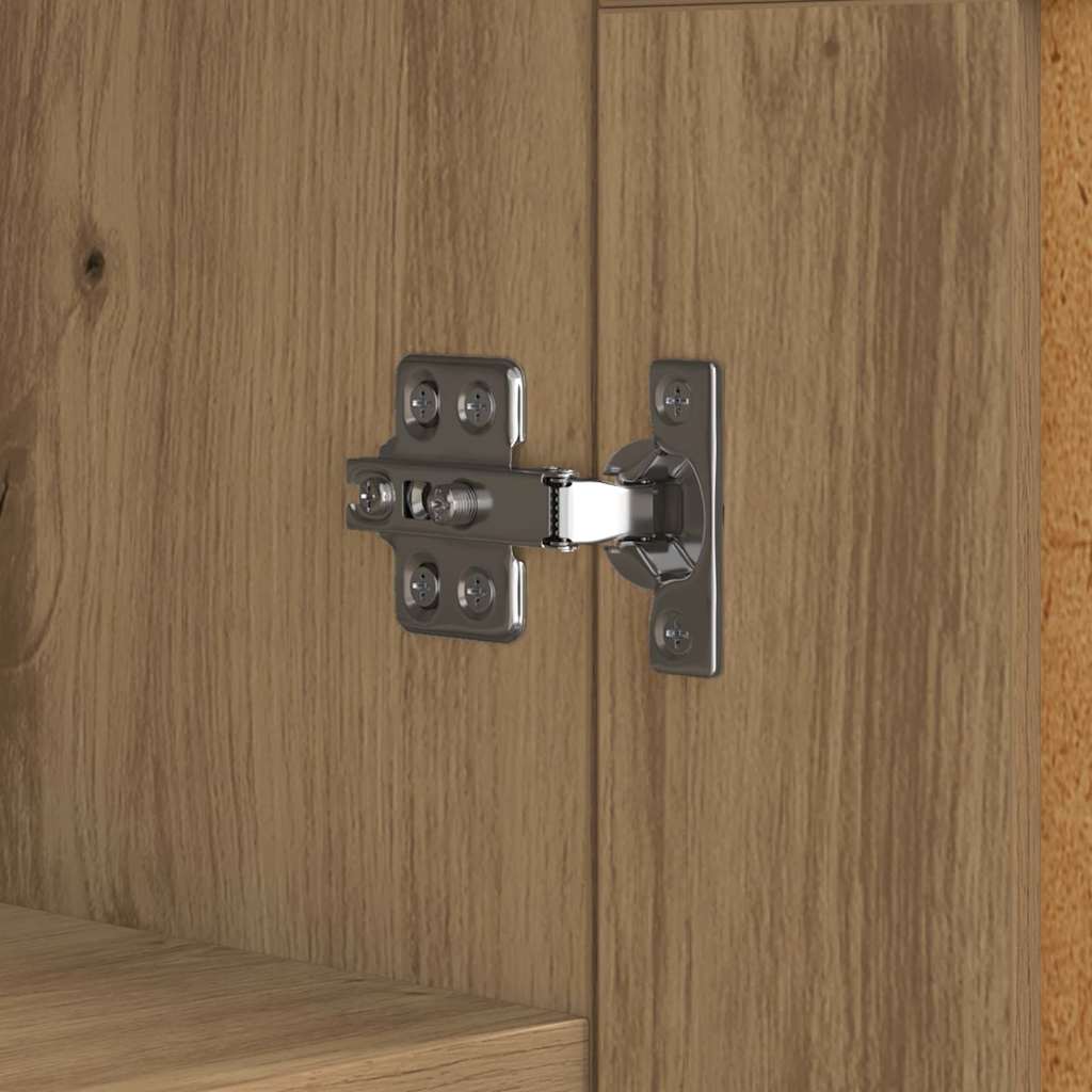 Sideboard Artisan-Eiche 69,5 x 34 x 90 cm Verbundholz und Eisen