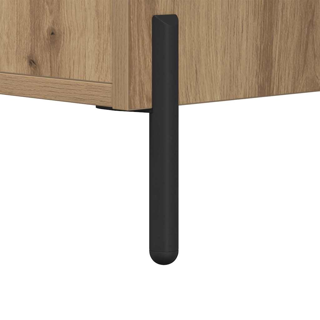 Sideboard Artisan-Eiche 69,5 x 34 x 90 cm Verbundholz und Eisen